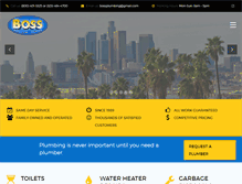 Tablet Screenshot of bossplumbing.com